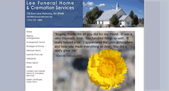 Desktop Screenshot of leefuneralhome.biz
